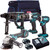 Makita 4 Piece 18V Li-ion with 2 x 5.0Ah Batteries & Charger T4TKIT-1520 - MonkeyTools