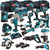 Makita 18V 15 Piece Power Tool Kit with 4 x 5Ah Battery Charger & 3 x Bag T4TKIT-1600 - MonkeyTools
