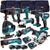 Makita 18V 9 Piece Combo Kit with 3 x 5.0Ah Batteries & Charger T4TKIT-196 Makita 18V 9 Piece Combo Kit with 3 x 5.0Ah Batteries & Charger T4TKIT-196