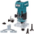 Makita DRT52Z 18V LXT Brushless 1/4" Router Trimmer with 35 Piece Cutter Set Makita DRT52Z 18V LXT Brushless 1/4" Router Trimmer with 35 Piece Cutter Set