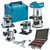 Makita DRT50ZJX3 18V Brushless Router Trimmer Base With 1/4" 35 Piece Cutter Set Makita DRT50ZJX3 18V Brushless Router Trimmer Base With 1/4" 35 Piece Cutter Set