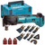 Makita DTM51Z LXT 18V Oscillating Multitool with 39 Piece Accessories Set & Makpac Case - MonkeyTools
