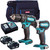 Makita 18V 2 Piece Power Tool Kit with 2 x 5.0Ah Batteries MTKIT-751 Makita 18V 2 Piece Power Tool Kit with 2 x 5.0Ah Batteries MTKIT-751