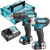 Makita CLX228AJ 12V Max CXT 2 Piece Cordless Kit With 2 x 2.0Ah Batteries & Charger In Case - MonkeyTools