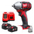 Milwaukee M18BIW38-0 18V 3/8" Compact Impact Wrench with 2 x 5.0Ah Battery & Charger Milwaukee M18BIW38-0 18V 3/8" Compact Impact Wrench with 2 x 5.0Ah Battery & Charger