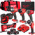 Milwaukee 18V 6 Piece Power Tool Kit with 3 x 5.0Ah Batteries T4TKITM-111 - MonkeyTools