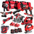 Milwaukee 18V Cordless 10 Piece Tool Kit with 6 x 5.0Ah Batteries & Charger in Bag T4TKIT-509 - MonkeyTools