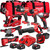 Milwaukee 18V 9 Piece Power Tool Kit with 3 x 5.0Ah Batteries T4TKITM-119 - MonkeyTools