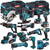 Makita 18V 12 Piece Cordless Kit with 4 x 5Ah Batteries T4TKIT-255 - MonkeyTools