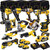 Dewalt 18V 13 Piece Power Tool Kit with 4 x 5.0Ah Battery + 2 x Charger & 4 x Tool Bag T4TKIT-12846 - MonkeyTools