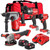 Milwaukee M18FPP4T3-553B 18V 4 Piece Tool Kit with 2 x 5.0Ah Battery & Charger - MonkeyTools Milwaukee M18FPP4T3-553B 18V 4 Piece Tool Kit with 2 x 5.0Ah Battery & Charger - MonkeyTools