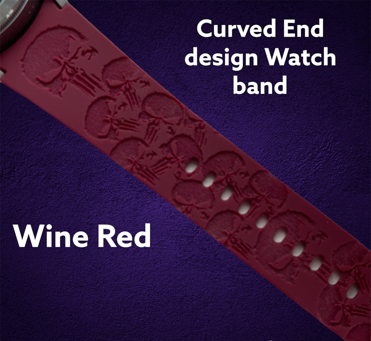 Luxury engraved silicone Apple watch band, engraved Samsung Watch band –  Plum Ink Designs