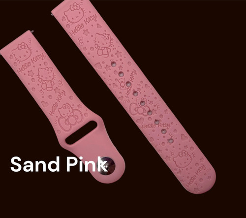 Silicone Custom Laser Engraved Samsung Watch Band - Samsung Sand Pink