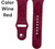 Custom Laser Engraved Silicone Smart Watch Band - Wine Red