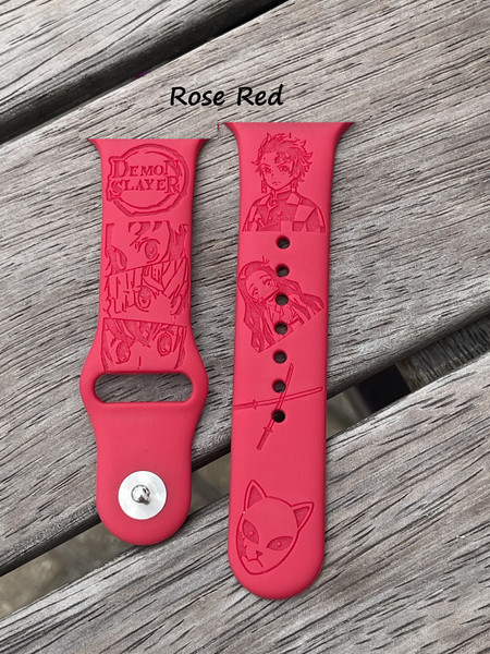 Custom Laser Engraved Silicone Smart Watch Band
