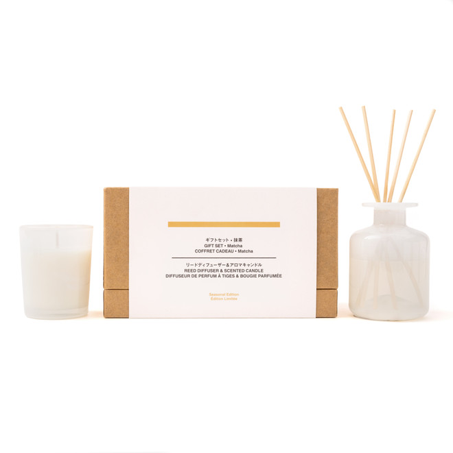 Set de regalo de fragancias para el hogar matcha