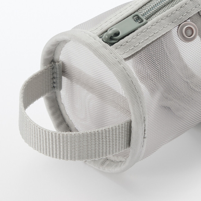 Estuche de malla de nailon para bolígrafos - Gris