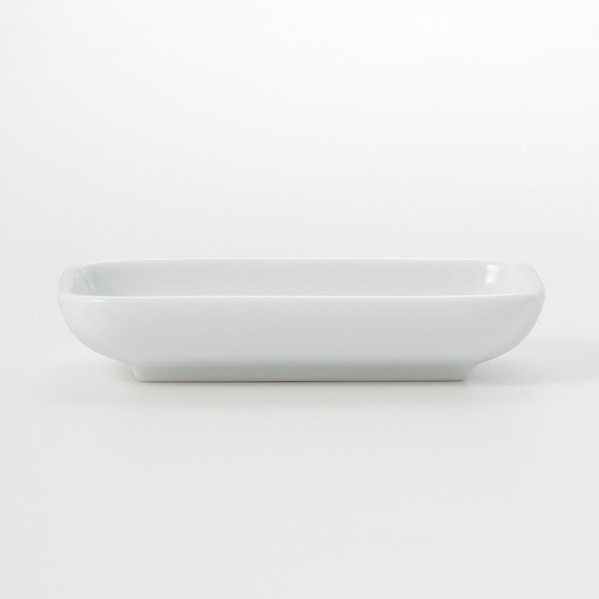 Plato de porcelana Hakuji rectangular, Pequeño