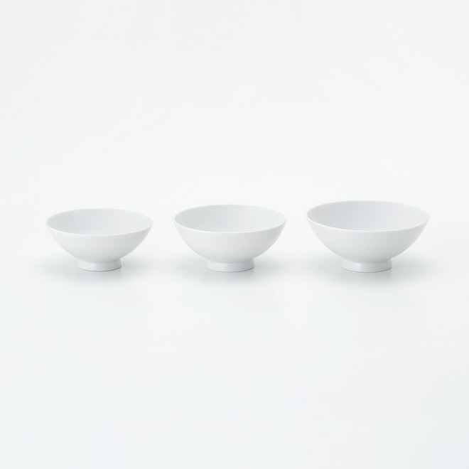 Cuenco de porcelana Hakuji para el arroz