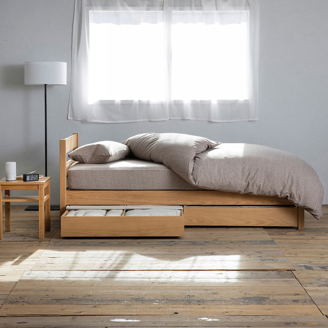 Cajón de almacenaje para cama de roble