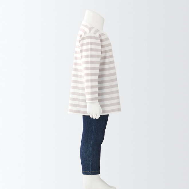 Camiseta de manga larga de punto de algodón (1‐4 años)