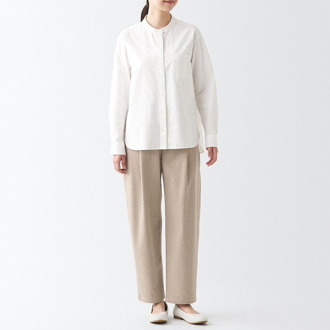 Pantalón de pata ancha hecho de mezcla de poliéster