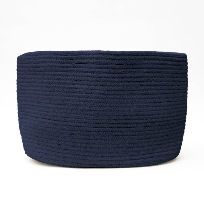 Recipiente de algodón‐ Oval y mediano (Azul marino)