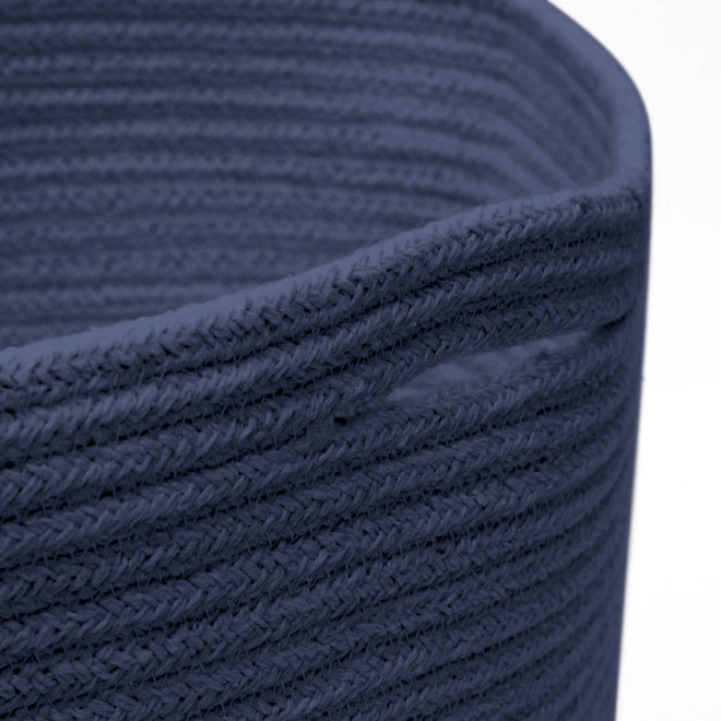 Recipiente de algodón‐ Oval y mediano (Azul marino)