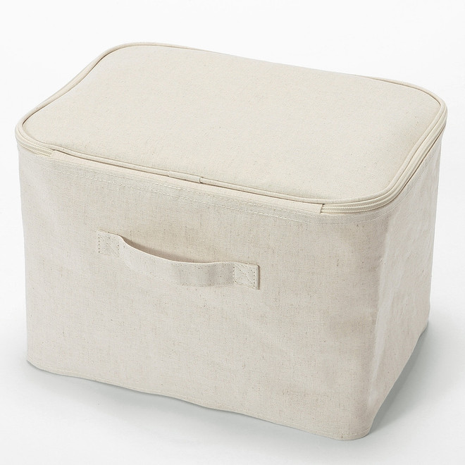 Caja de almacenamiento blanda con tapa‐ Rectangular, 37x26x26cm