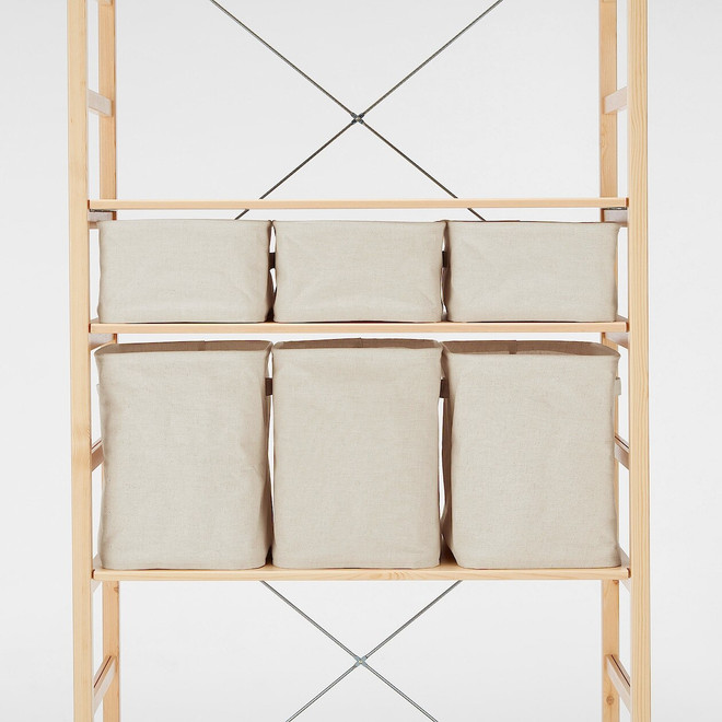 Caja de almacenamiento blanda Rectangular, 37x26x34cm