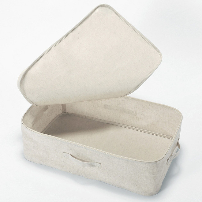 Caja de almacenamiento blanda con tapa‐ 59x39x18cm