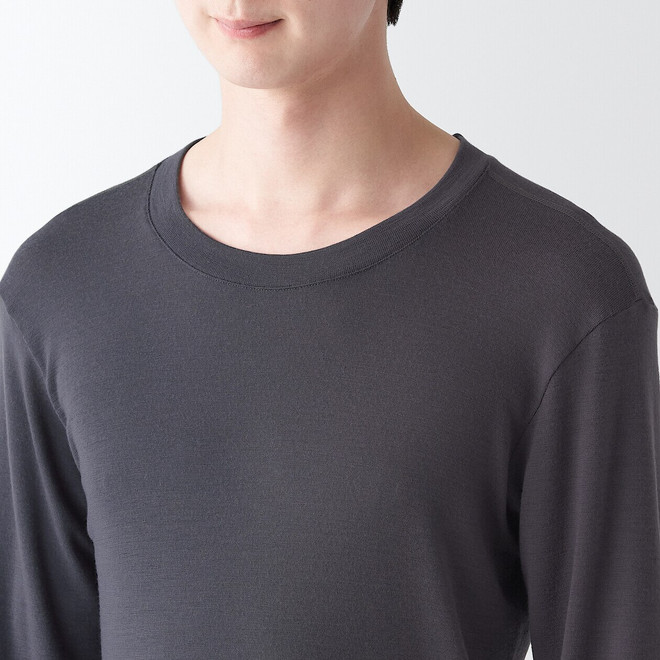 Camiseta de lana de manga larga