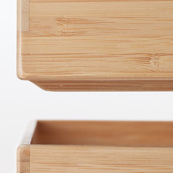 Caja organizadora de bambú‐ L