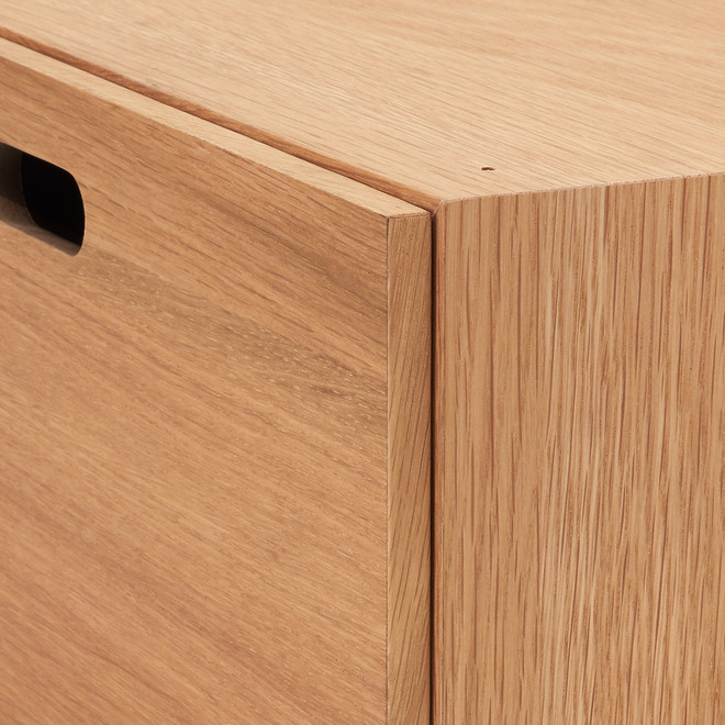 Cajonera apilable de 1 cajón (Roble)