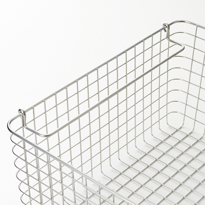 Cesta de alambre de acero inoxidable 51x37x18cm