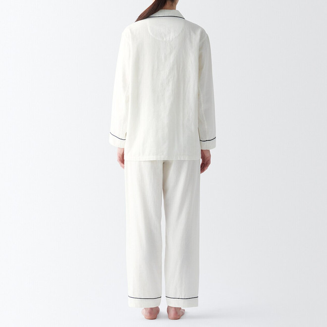 Pijama Doble Gasa (Mujer) ‐ Ribete de contraste