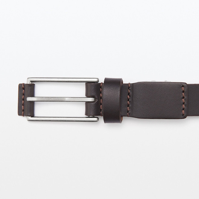 Vegetable Tanned Leather Slim Belt