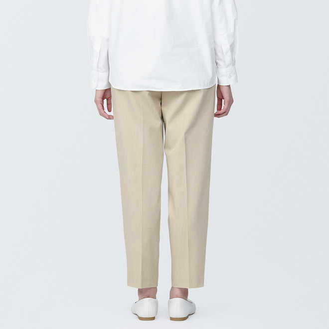 Women's Pleat Tapered Leg Trousers.