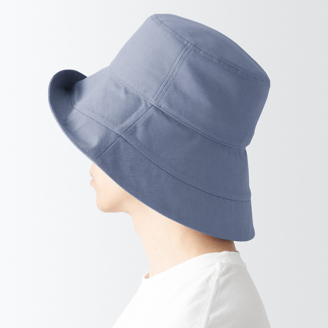 Sombrero de ala ancha de lino y lyocell 24S