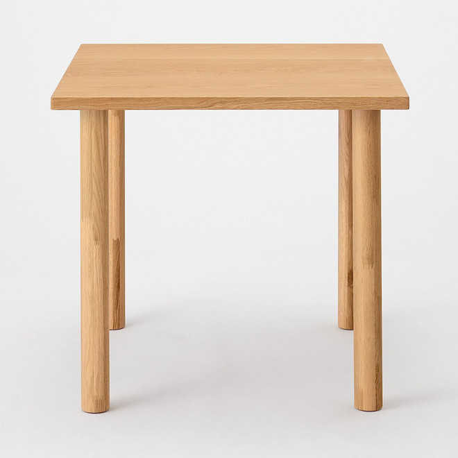 Tablero de roble para mesa 80x80cm