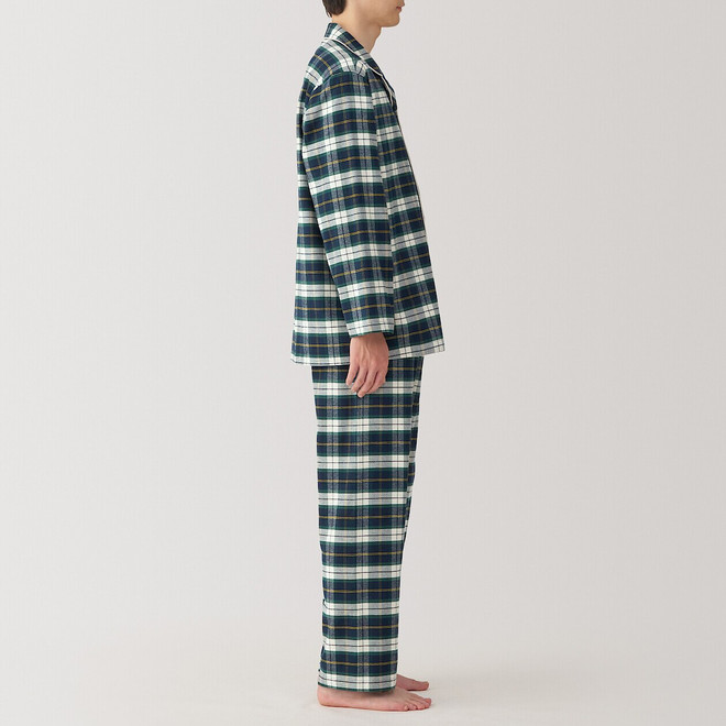 Pijama de franela sin costuras laterales (Hombre)