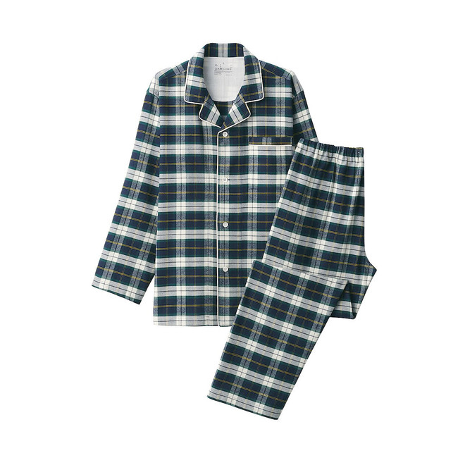 Pijama de franela sin costuras laterales (Hombre)