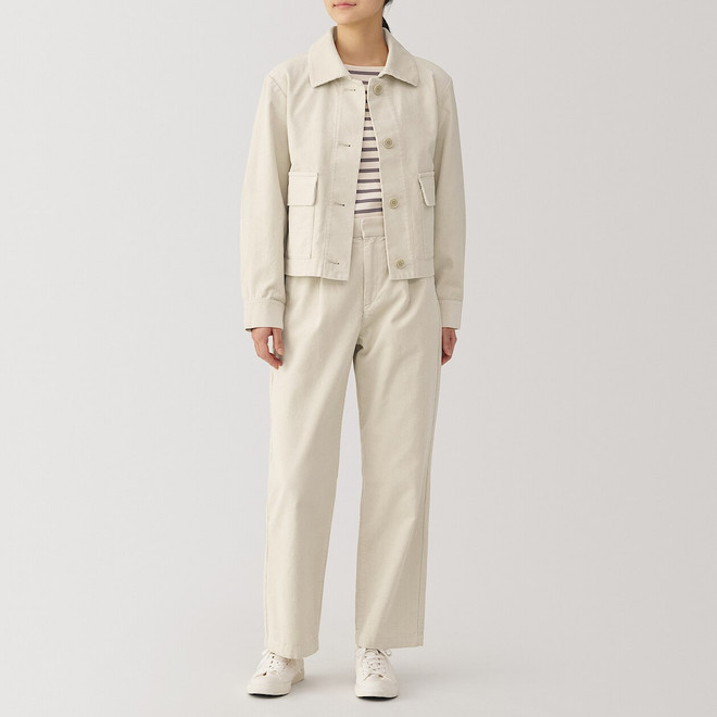 Pantalones de pana para mujer en mezcla de kapok