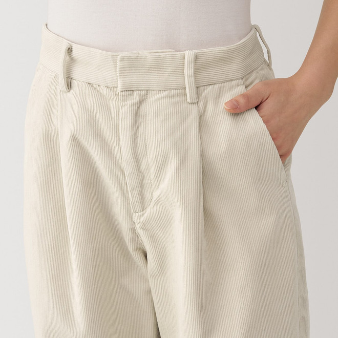 Pantalones de pana para mujer en mezcla de kapok