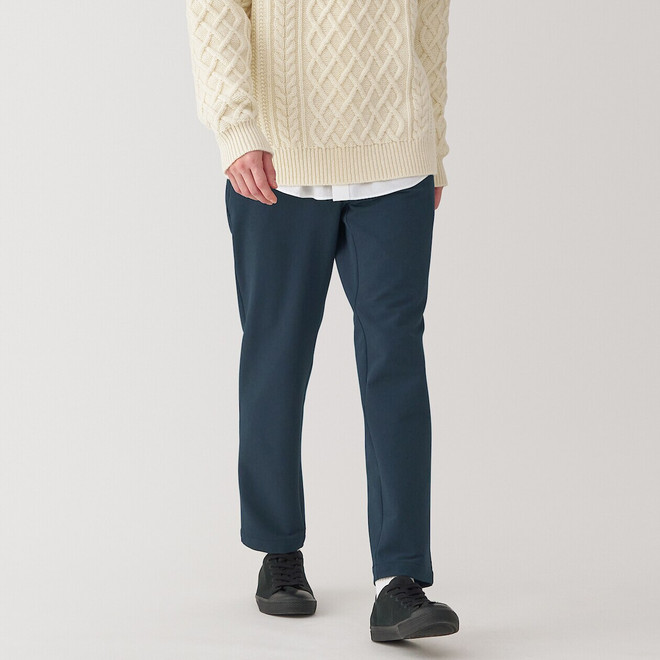 Pantalones elásticos con forro polar para hombre