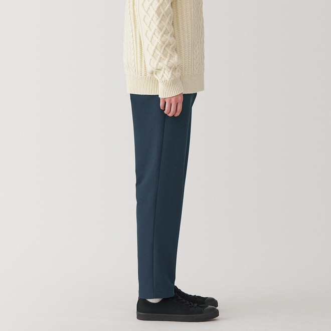 Pantalones elásticos con forro polar para hombre