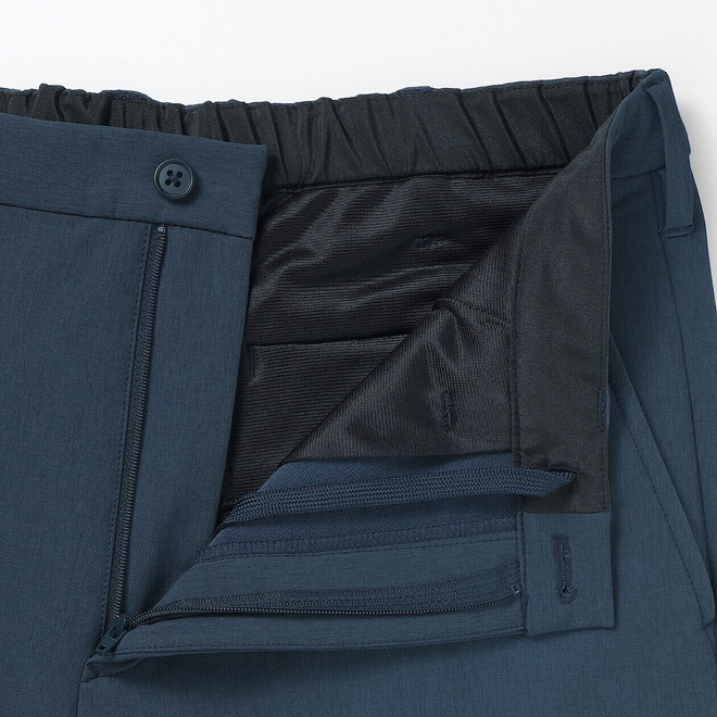 Pantalones elásticos con forro polar para hombre