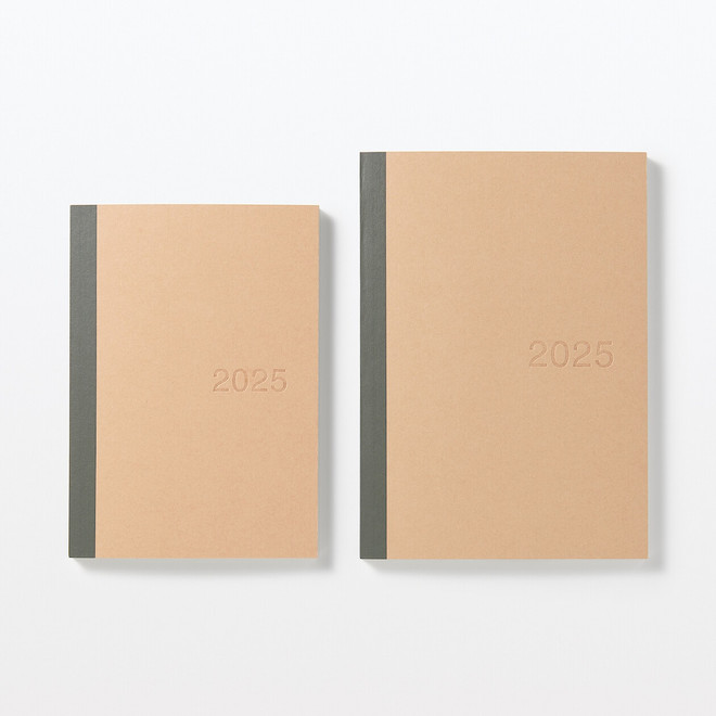 Diario de Planificación Mensual/Semanal 2025 ‐ Cuaderno Kraft ‐ B6