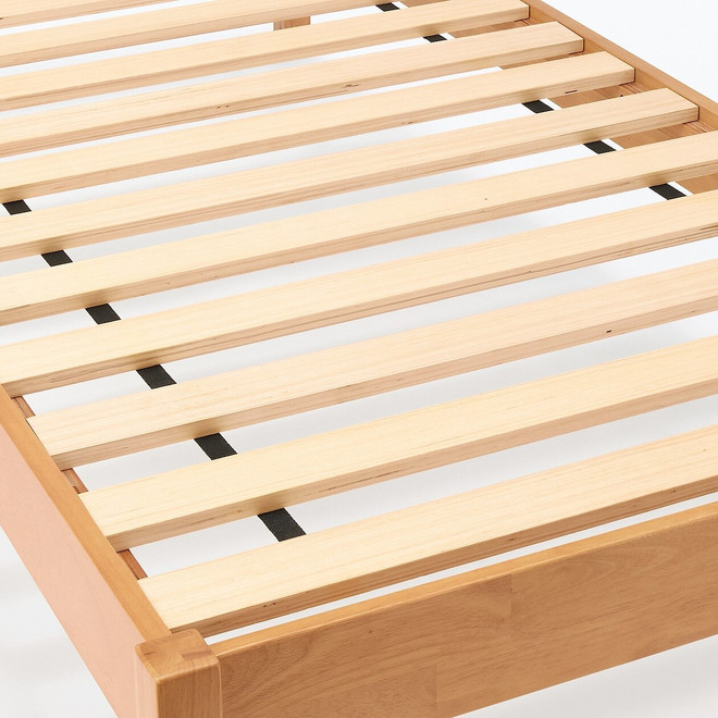 Cama doble grande de Rubberwood