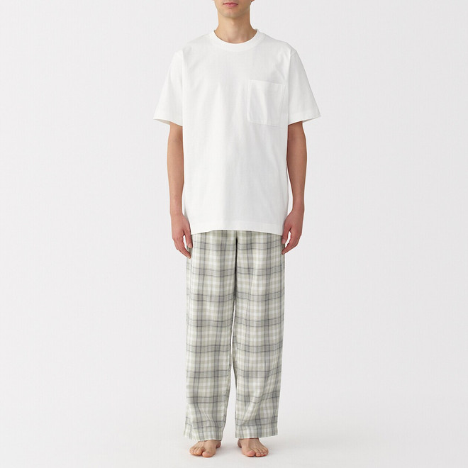 Conjunto para estar en casa con pantalón de doble gasa para hombre